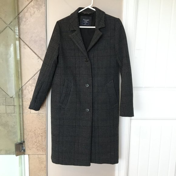 Abercrombie & Fitch Wool-Blend Dad Coat (LIKE NEW) - Picture 3 of 6